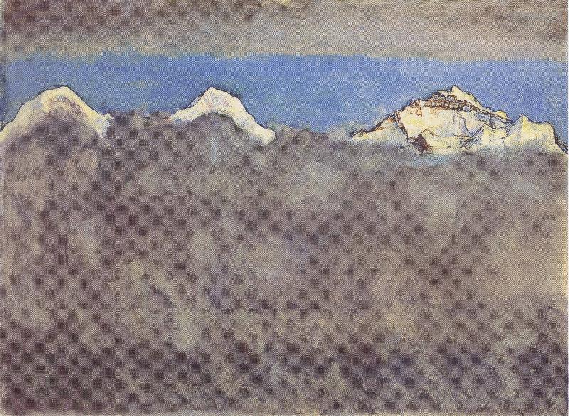 Ferdinand Hodler Eiger Monch und Jungfrau uber dem Nebelmeer